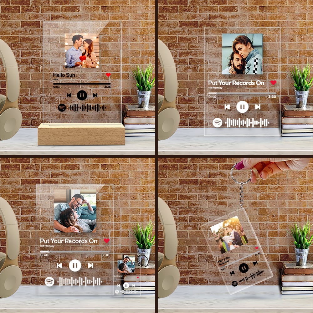 Plaque De Musique Numérisable Spotify Plaque Personnalisée