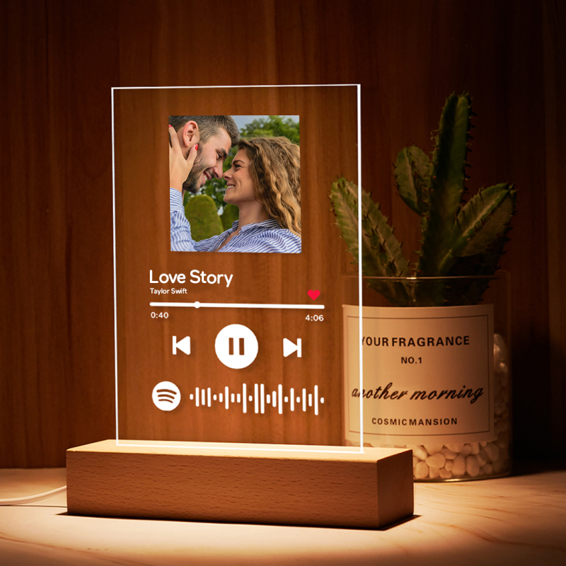 Codice Spotify personalizzato Musica Placca in vetro acrilico/Portachi