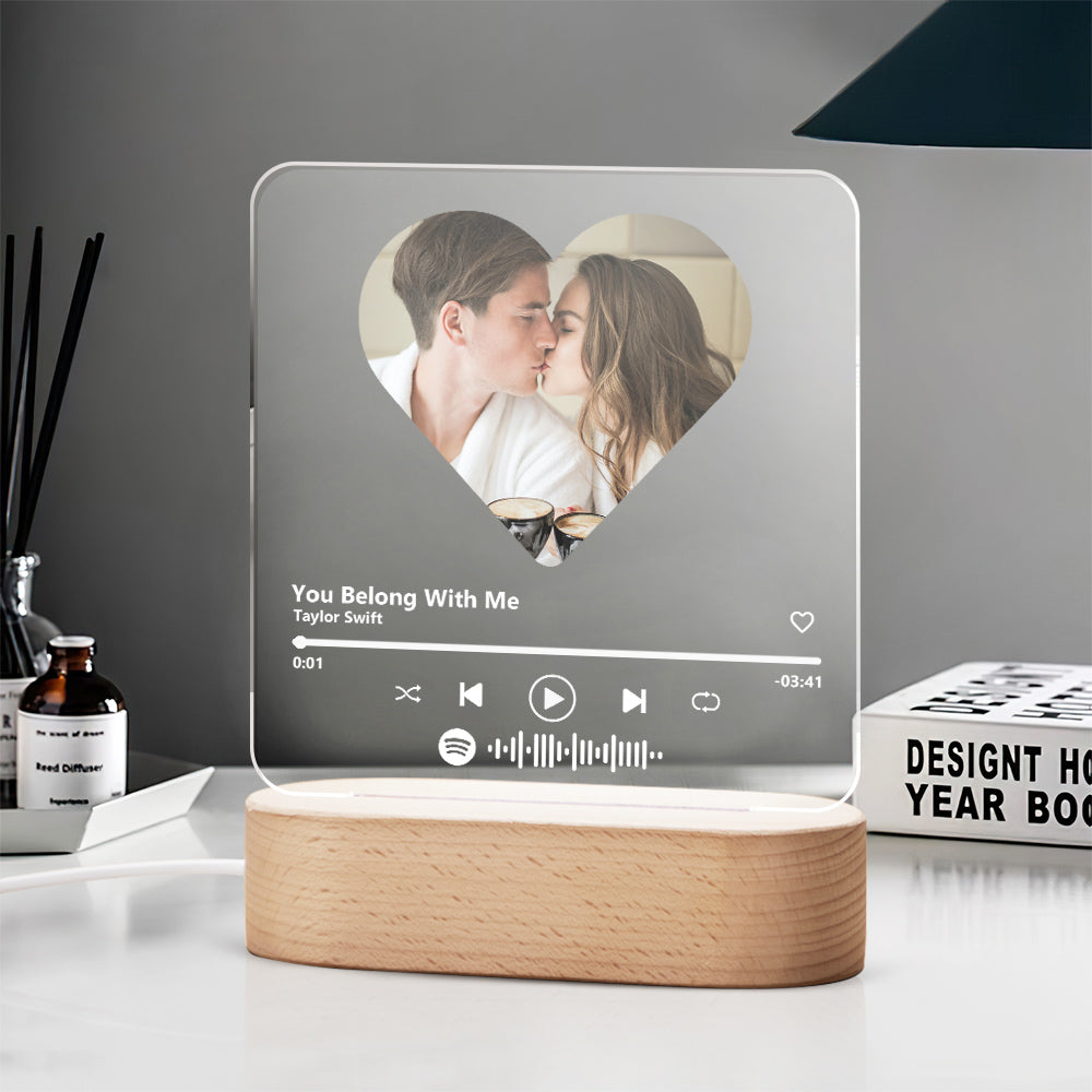 Lampada Spotify LED con 7 colori - Cuore di dito