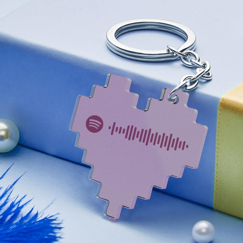 Portachiavi In Acrilico Con Codice Canzone Personalizzato Copertina Personalizzata  Spotify Coppia Portachiavi Con Foto Regalo Da 10,3 €