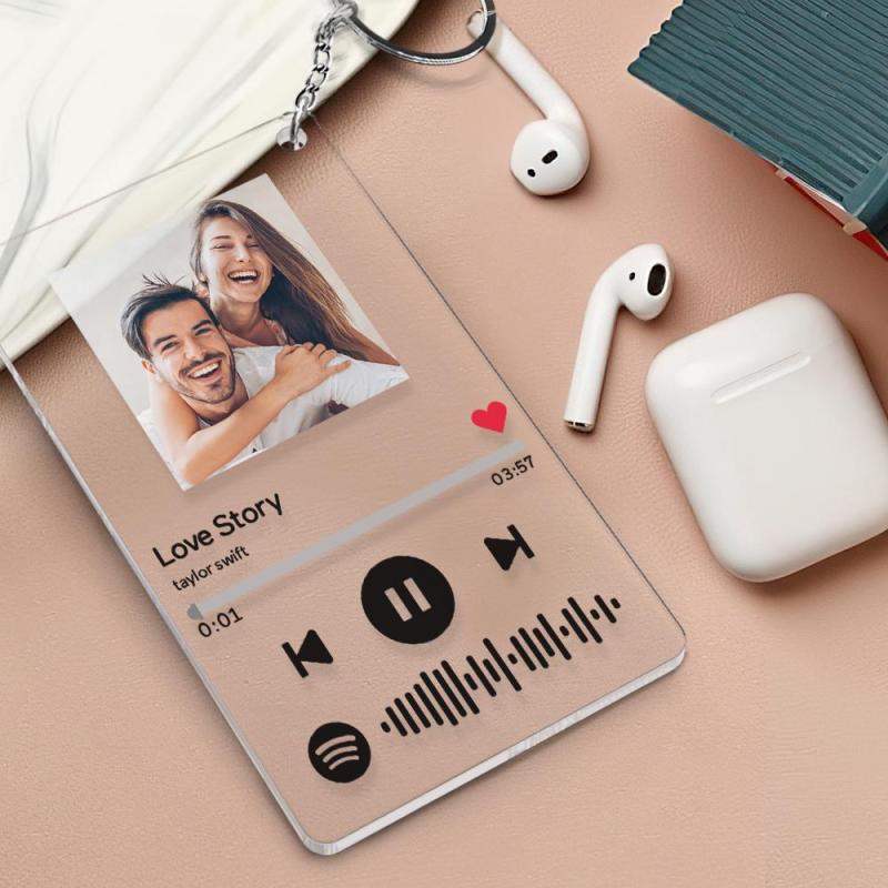 Plaque Spotify - Porte-clés personnalisé avec plaque musicale Spotify