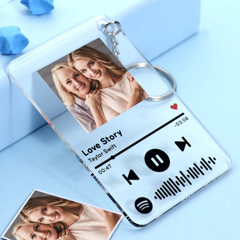 Personnalisé Spotify Code Musique Plaque Porte-clés Anniverasaire Idée