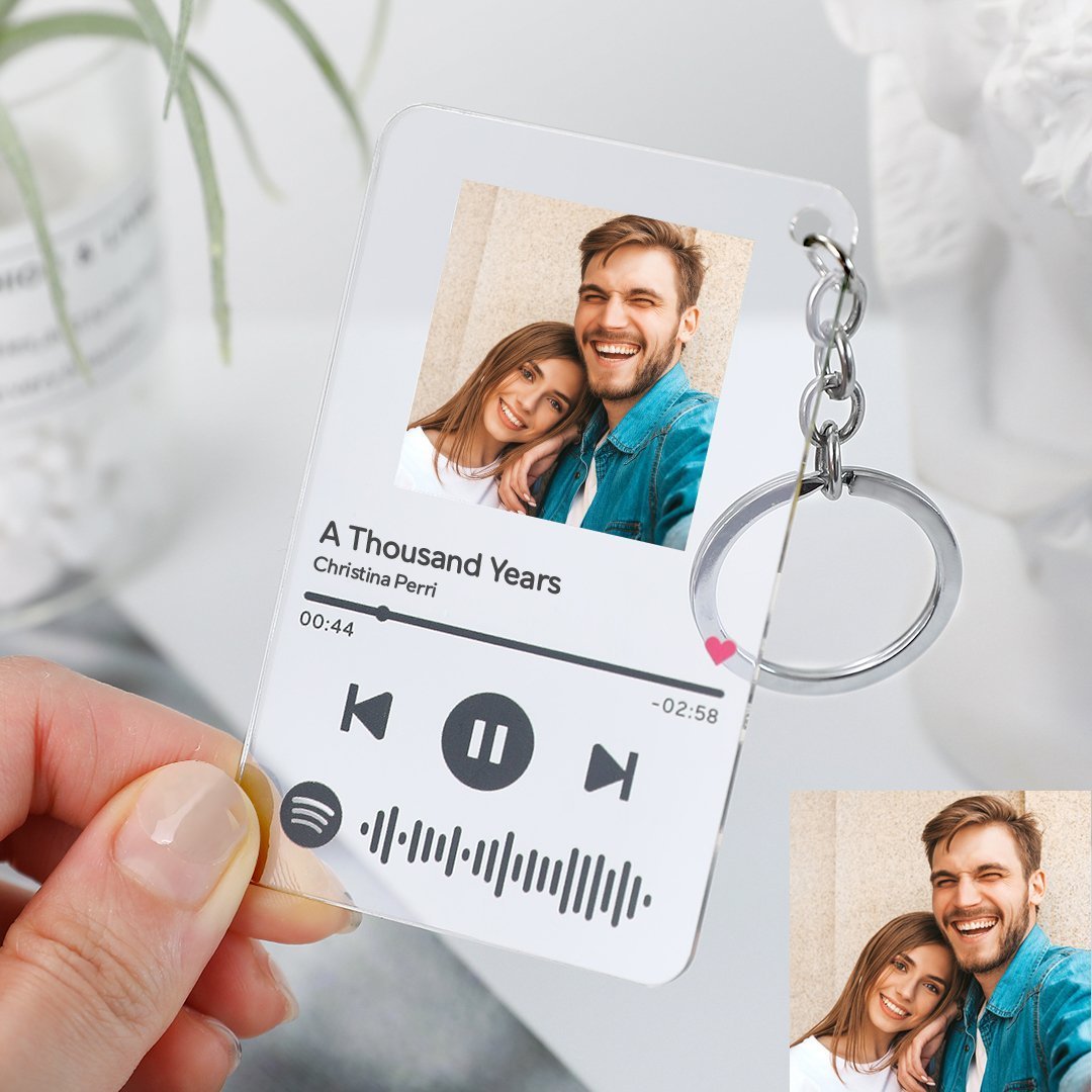 Custom Spotify Code Song Plaque Keyring(2.1in x 3.4in)