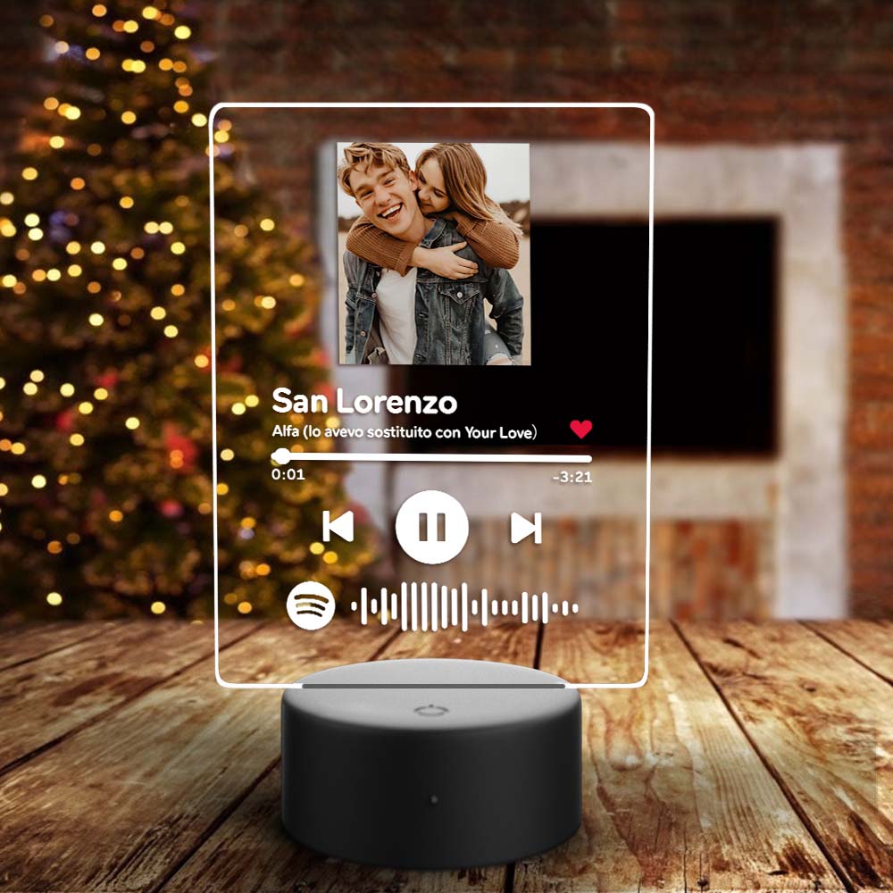 Custom Christmas For Him Custom Spotify Plaque Scannable Spotify Music Plaque