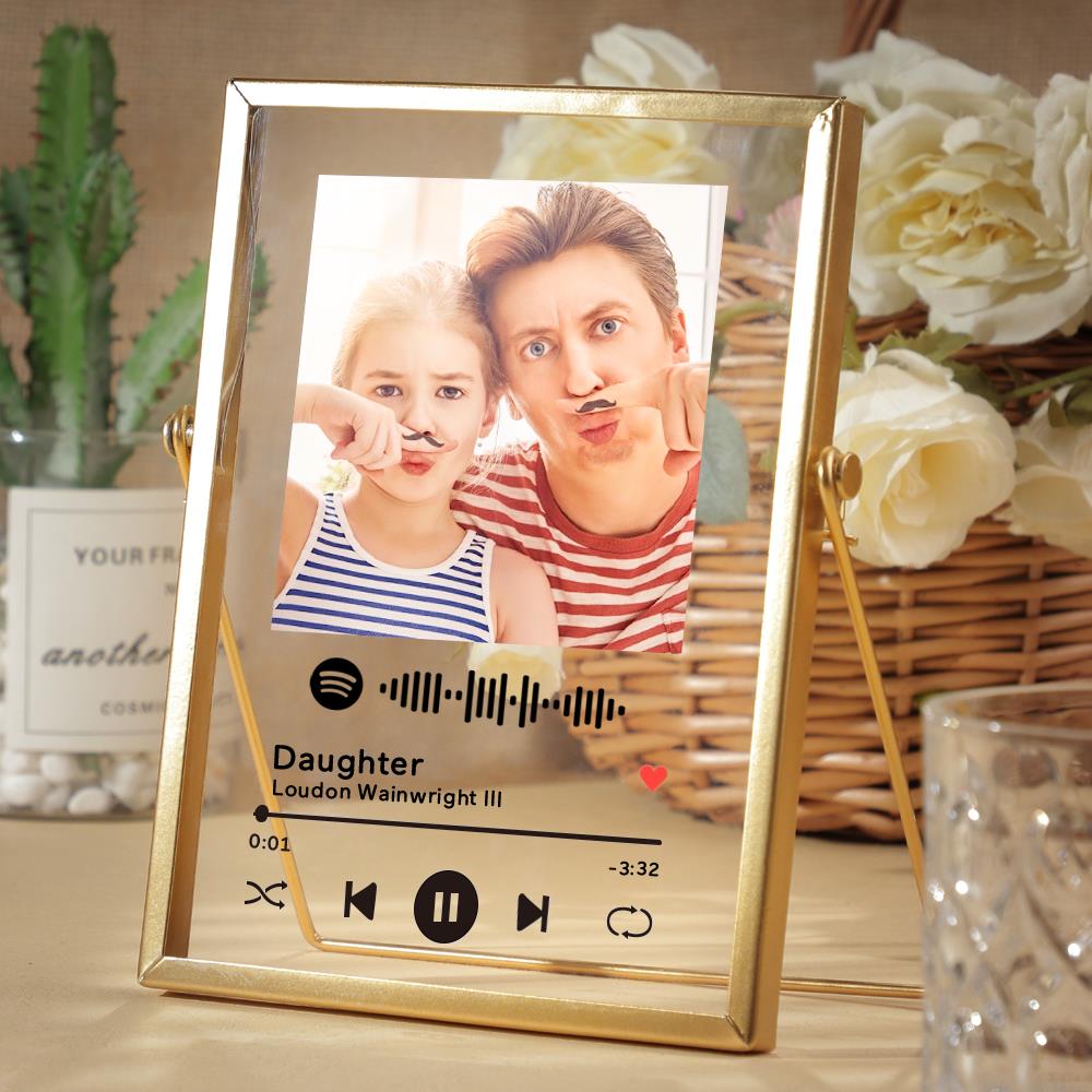 Spotify Acrylic Scannable Spotify Code Custom Music Song Plaque Frame Gift For Dad