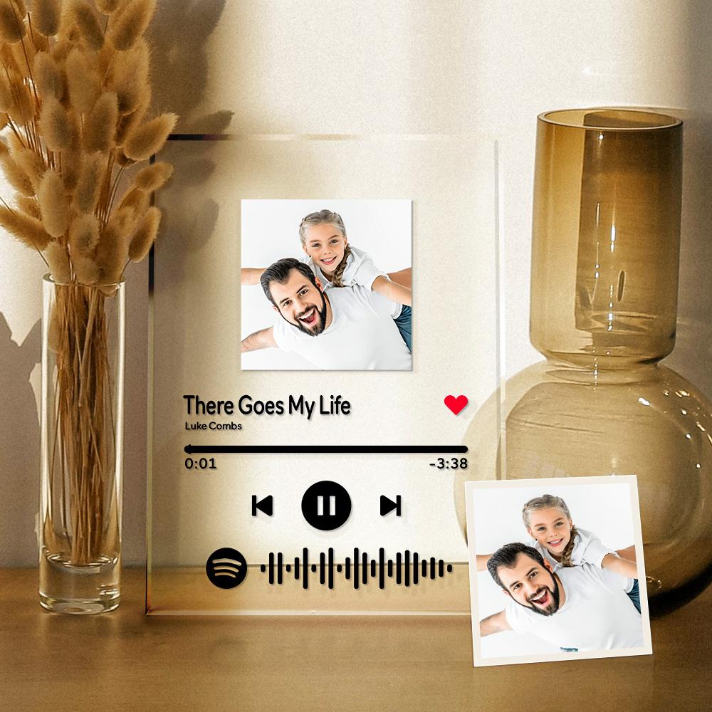 Custom Spotify Code Music Plaque Fathers Day Gifts for First Time Dads