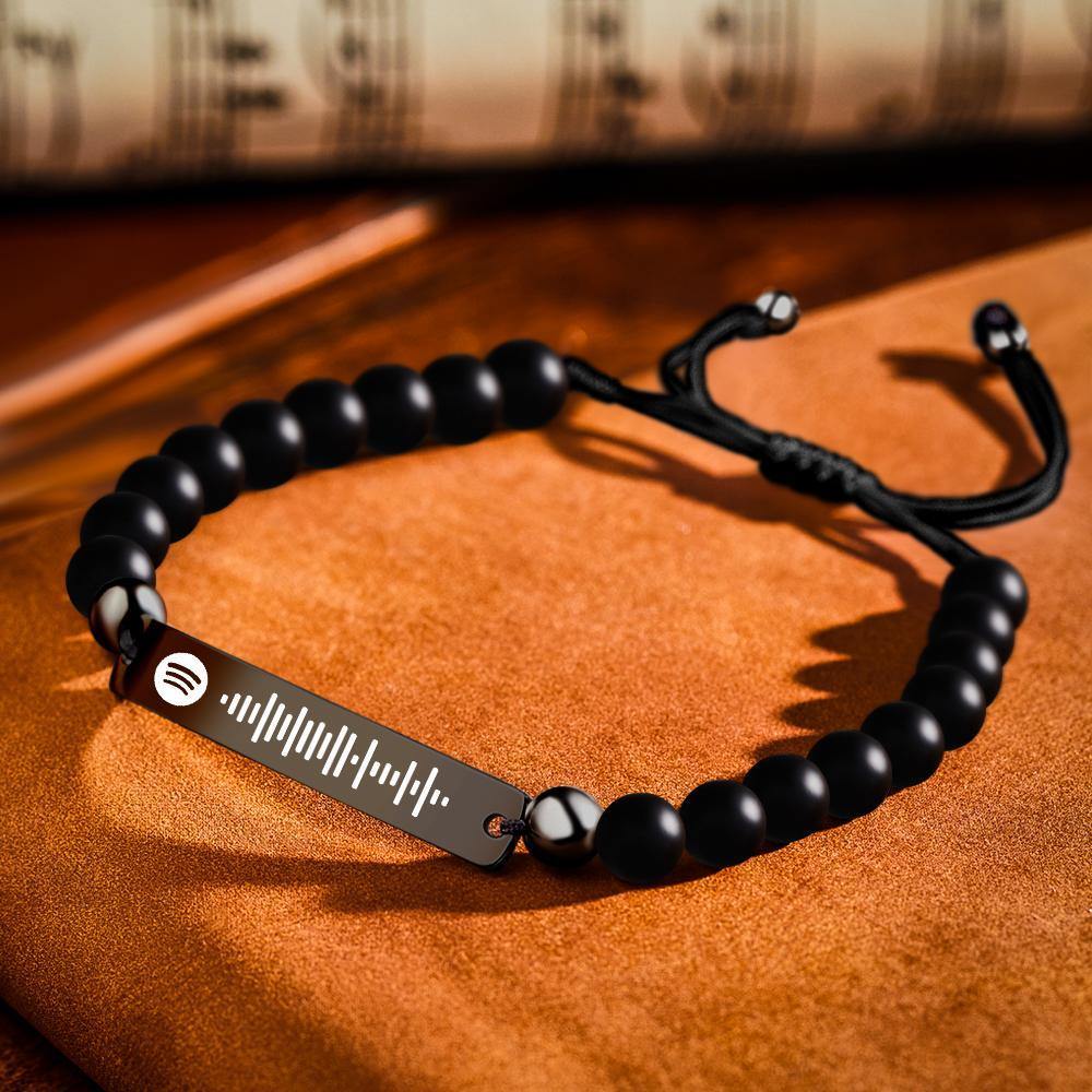 To My Mom  Mother's Day Gift Custom Music Spotify Code HandMade Bracelet Personalized Song Code Jewelry