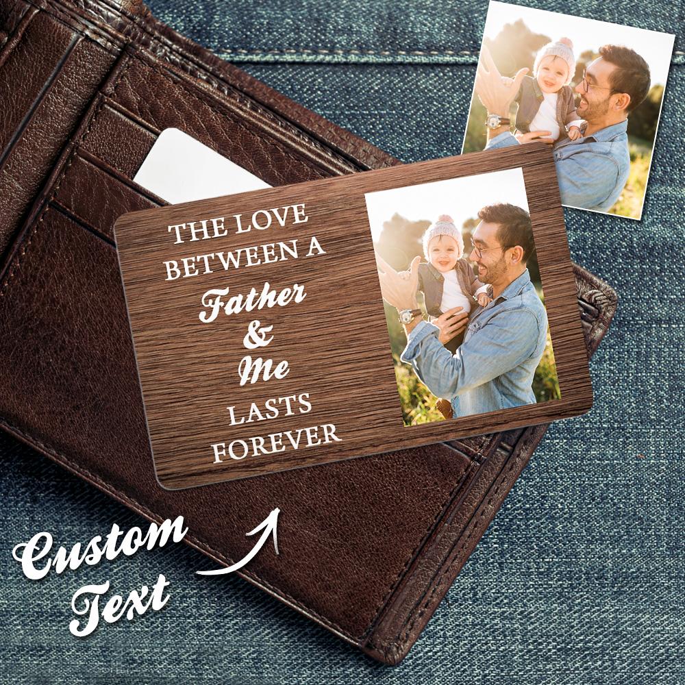Custom Wallet Card for Dad, Gifts for Dad from Daughter, Dad Birthday, Father's Day Gift