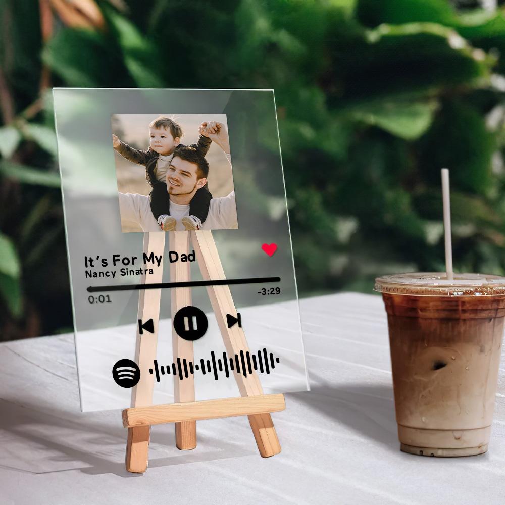 First Fathers Day Gifts Custom Spotify Code Music Plaque New Dad Gifts