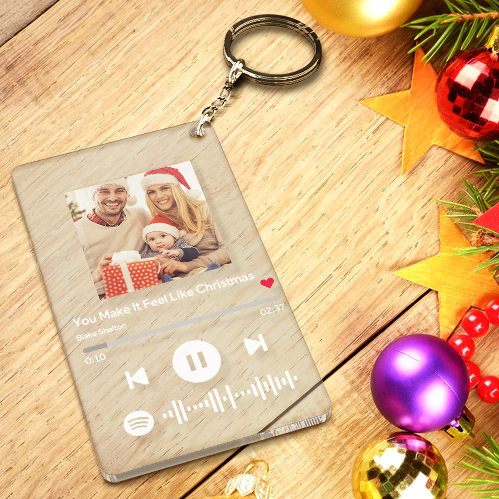 Creative Christmas Gift For Family Custom Spotify Plaque Scannable Spotify Music Plaque