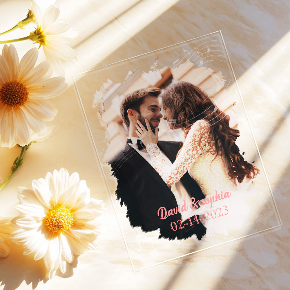 Custom Photo Glass Plaque Personalized Photo Plaque Gift