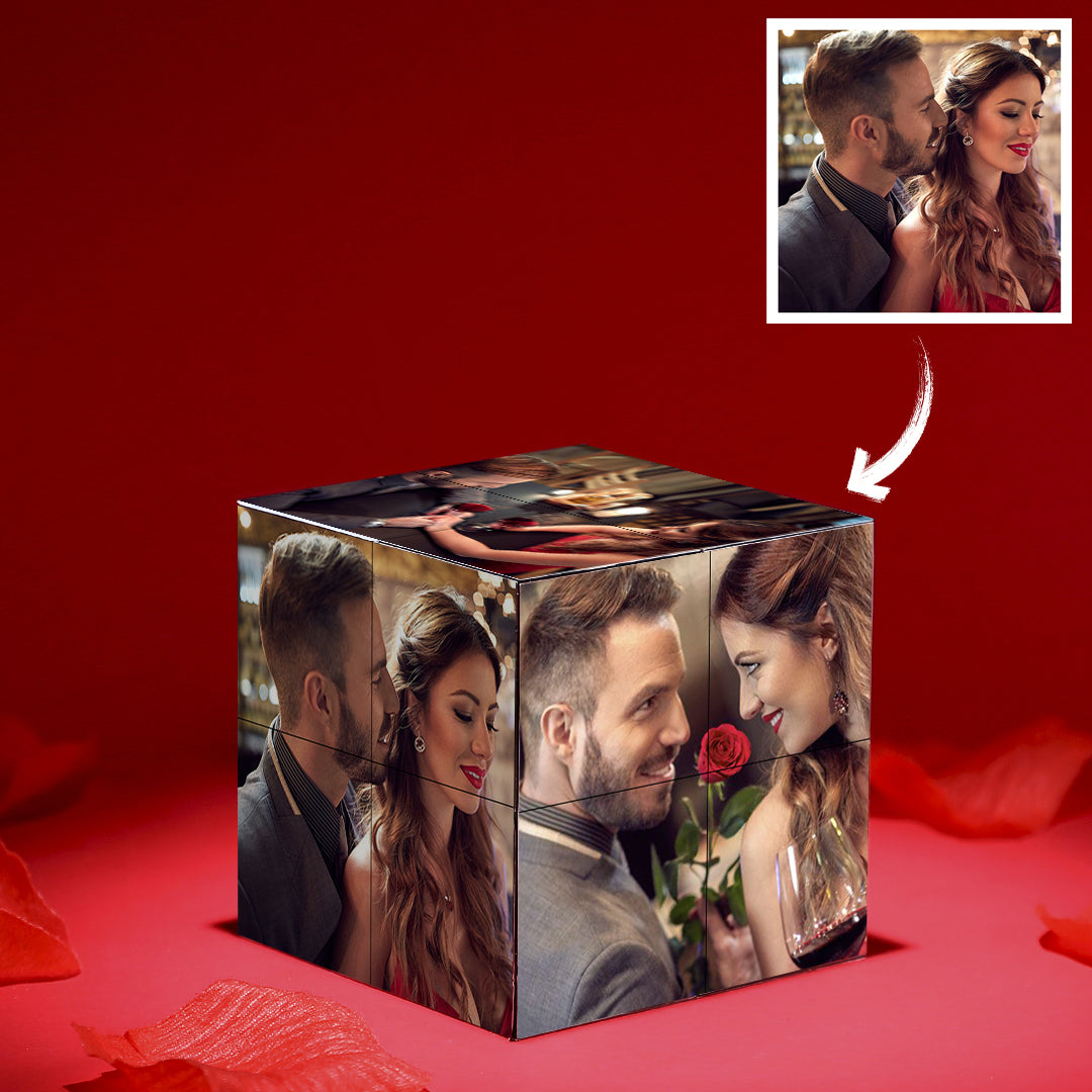 Custom Photo Rubic's Cube DIY Multiphoto Cube Romantic Style For Lovers