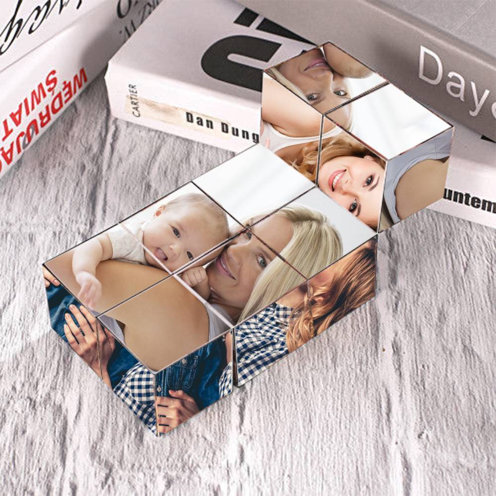 Custom Photo Rubic's Cube DIY Multi Photo Cube Gift For Mum