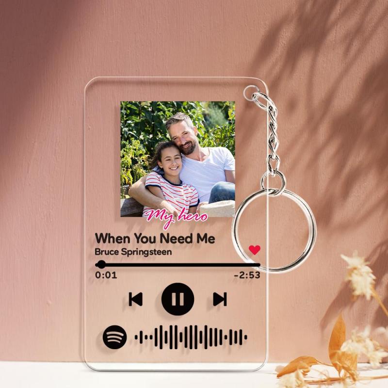 Customized Spotify keychain with music scanner
