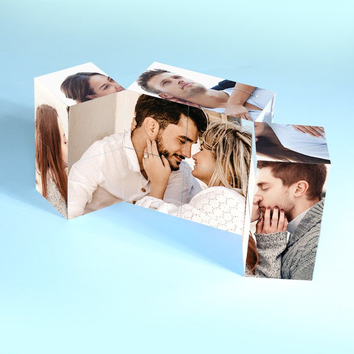 Custom Photo Rubic's Cube DIY Multiphoto Cube Romantic Style For Lovers