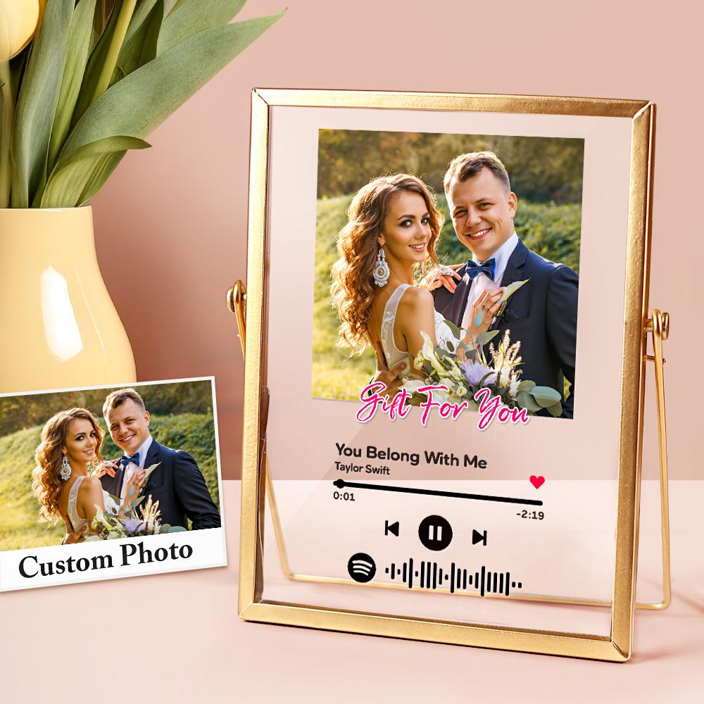 Spotify Acrylic Scannable Music Code Custom Music Song Plaque Frame