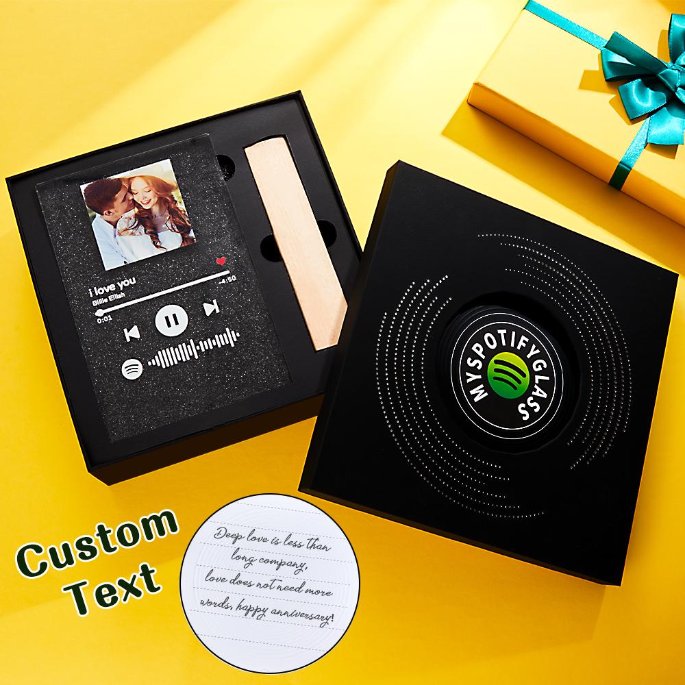 Nachtlampje geschenkdoos - zwart kartonnen geschenkdoos met spons