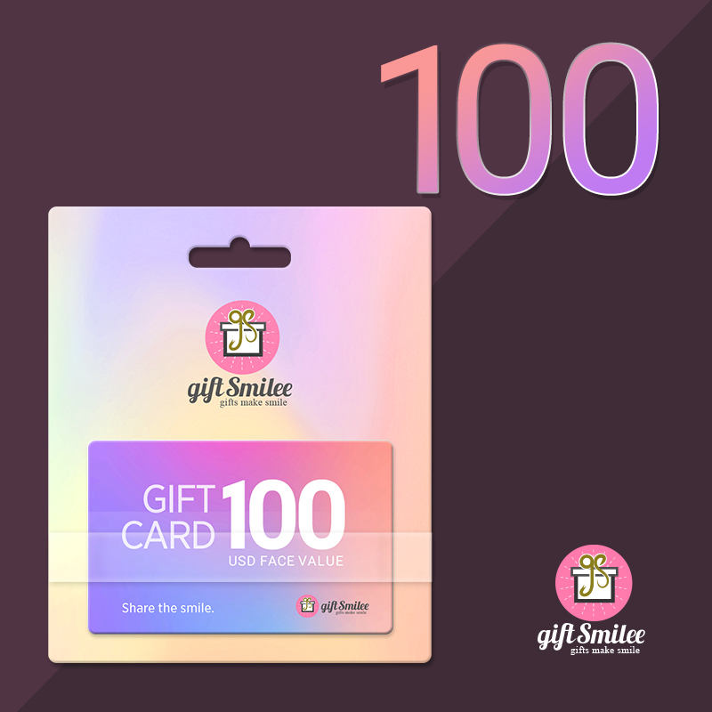 Giftsmilee Gift Card | USD100 Face Value