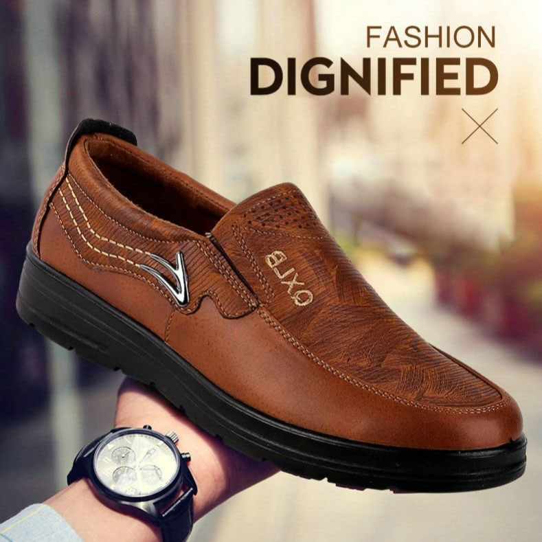 MEN'S EXTENDED WIDTH FOOT AND HEEL COMFORTABLE BREATHABLE SHOES