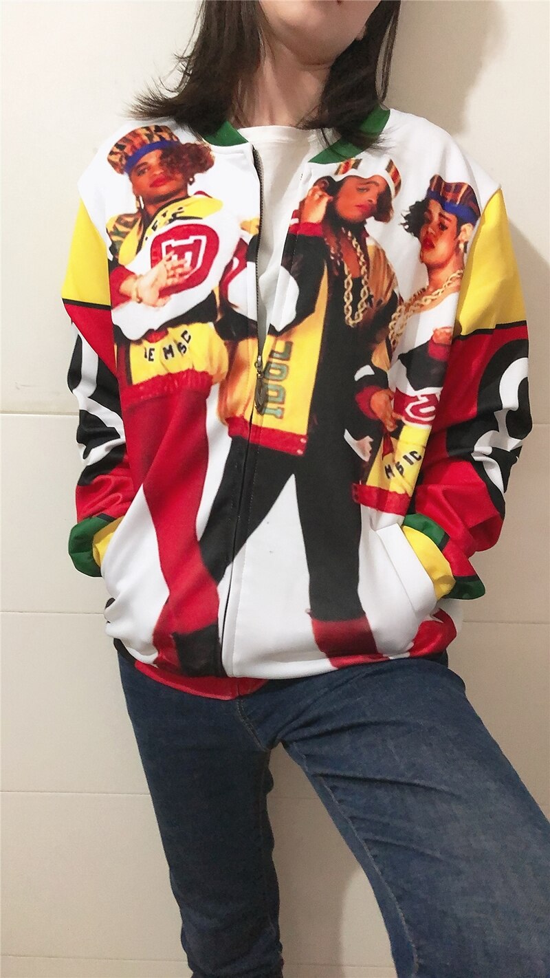 3 Styles Salt-n-Pepa-8-ball 3D Sublimation Print Zipper Up Jacket Pilot Bomber Jacket Coat Street Jackets