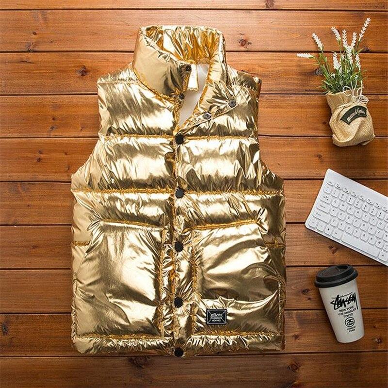 Metallic Puffer Vest - detail view 2