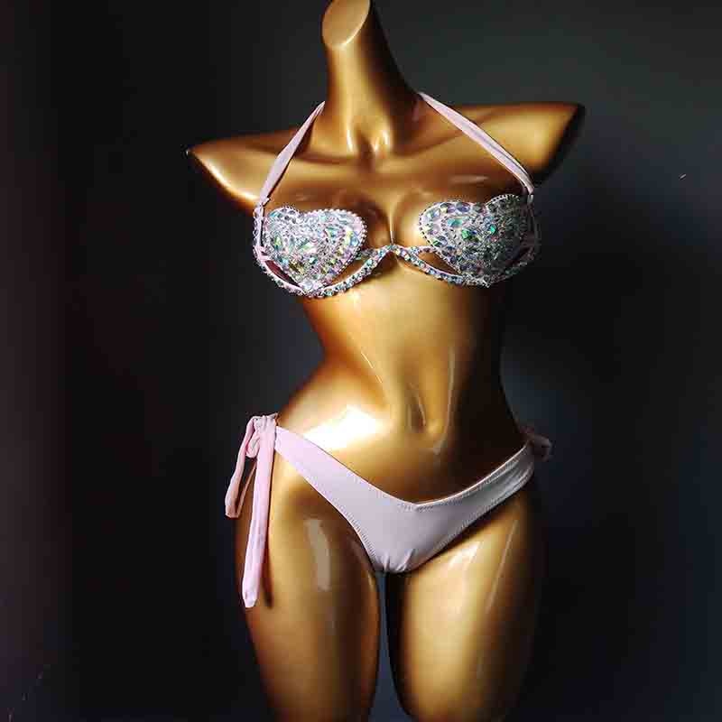 2020 Venus Vacation Sexy Women Bikini Set Diamond Swimwear Bling Ston