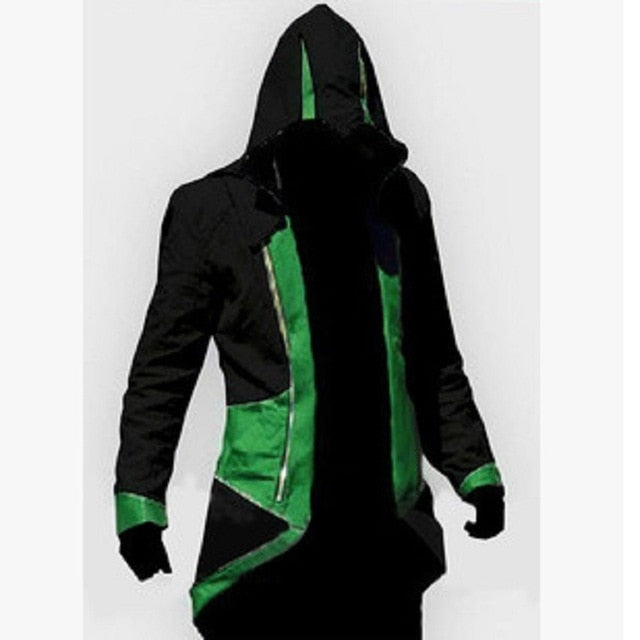 assassins creed Halloween Costume Adult Men Casual Streetwear HoodedOutwear Costume Edward assassins creed cosplay Jacket Coats