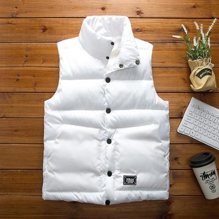 White Metallic Puffer Vest - detail view 11