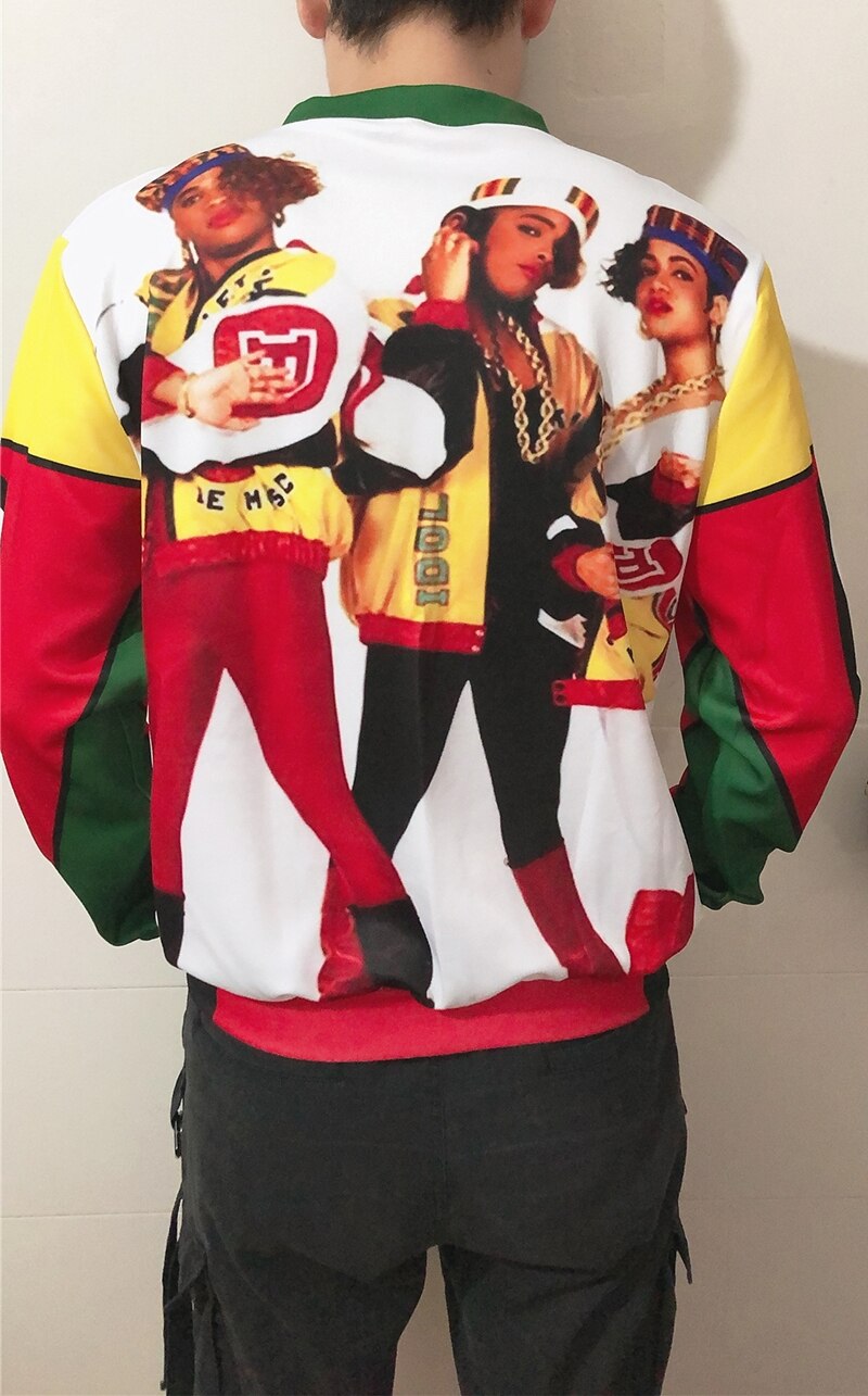 3 Styles Salt-n-Pepa-8-ball 3D Sublimation Print Zipper Up Jacket Pilot Bomber Jacket Coat Street Jackets