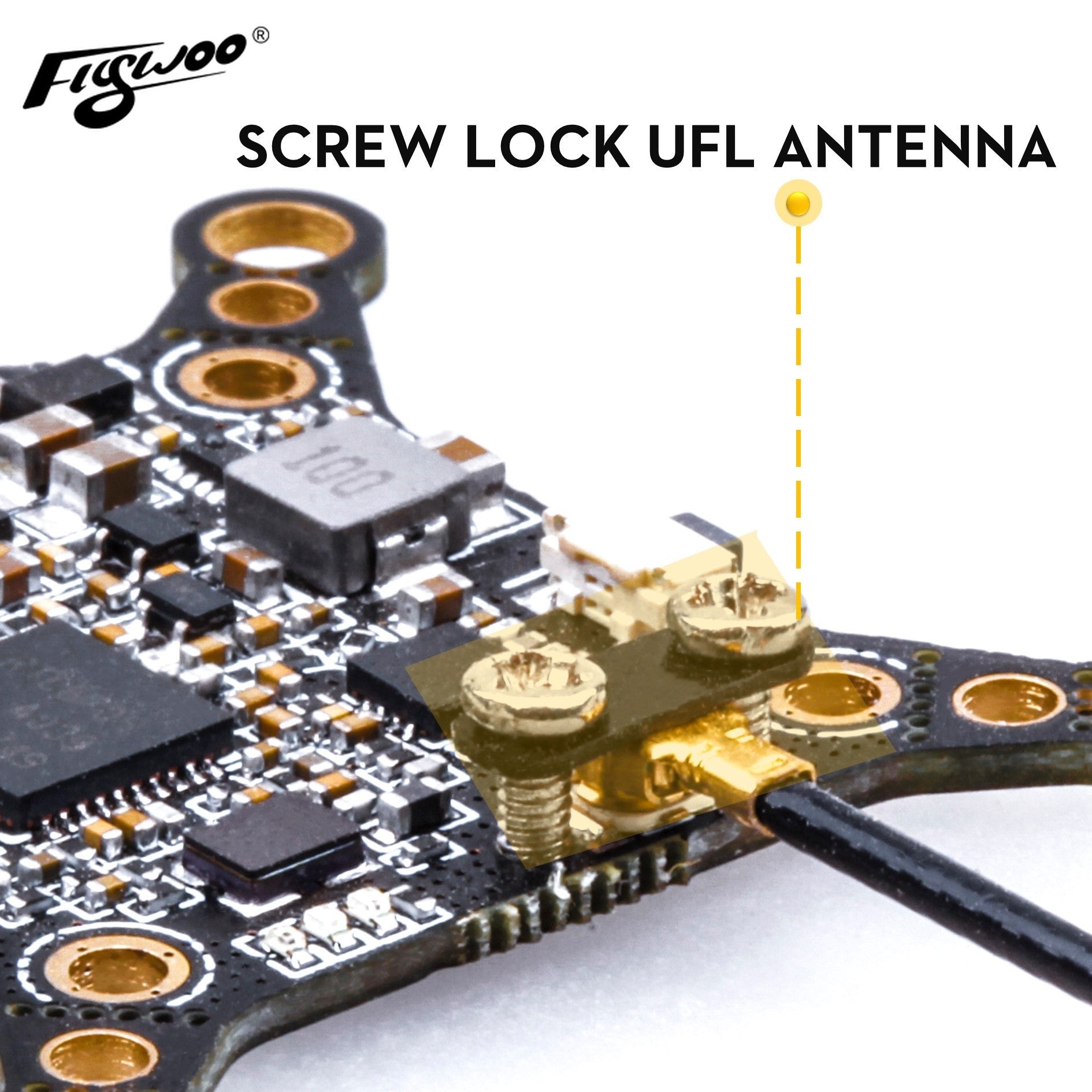 【No.A068】GOKU HM850 5.8Ghz ufl 850mw vtx w/ AGC Microphone