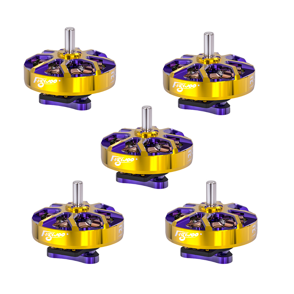 Flywoo ROBO 1002 19800KV / 23500KV Fpv Motor Gold/Purple (New Version)
