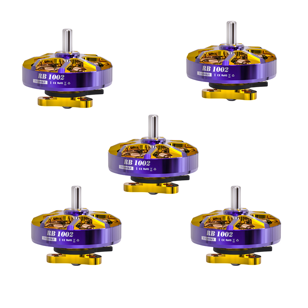 Flywoo ROBO 1002 19800KV / 23500KV Fpv Motor Gold/Purple (New Version)