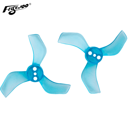 Gemfan 1635 Durable Tri-Blade 40mm Micro/Whoop Prop 8 Pack (1.5mm Shaft) - Choose Your Color