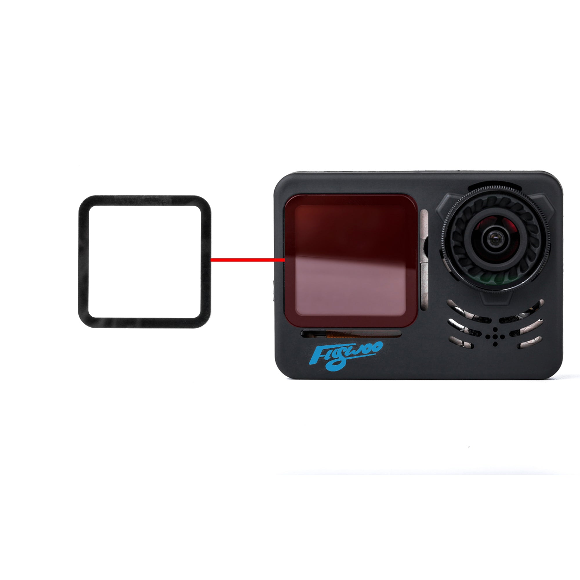Gopro front screen protector for Flwoo GP9 / GP10 / GP11