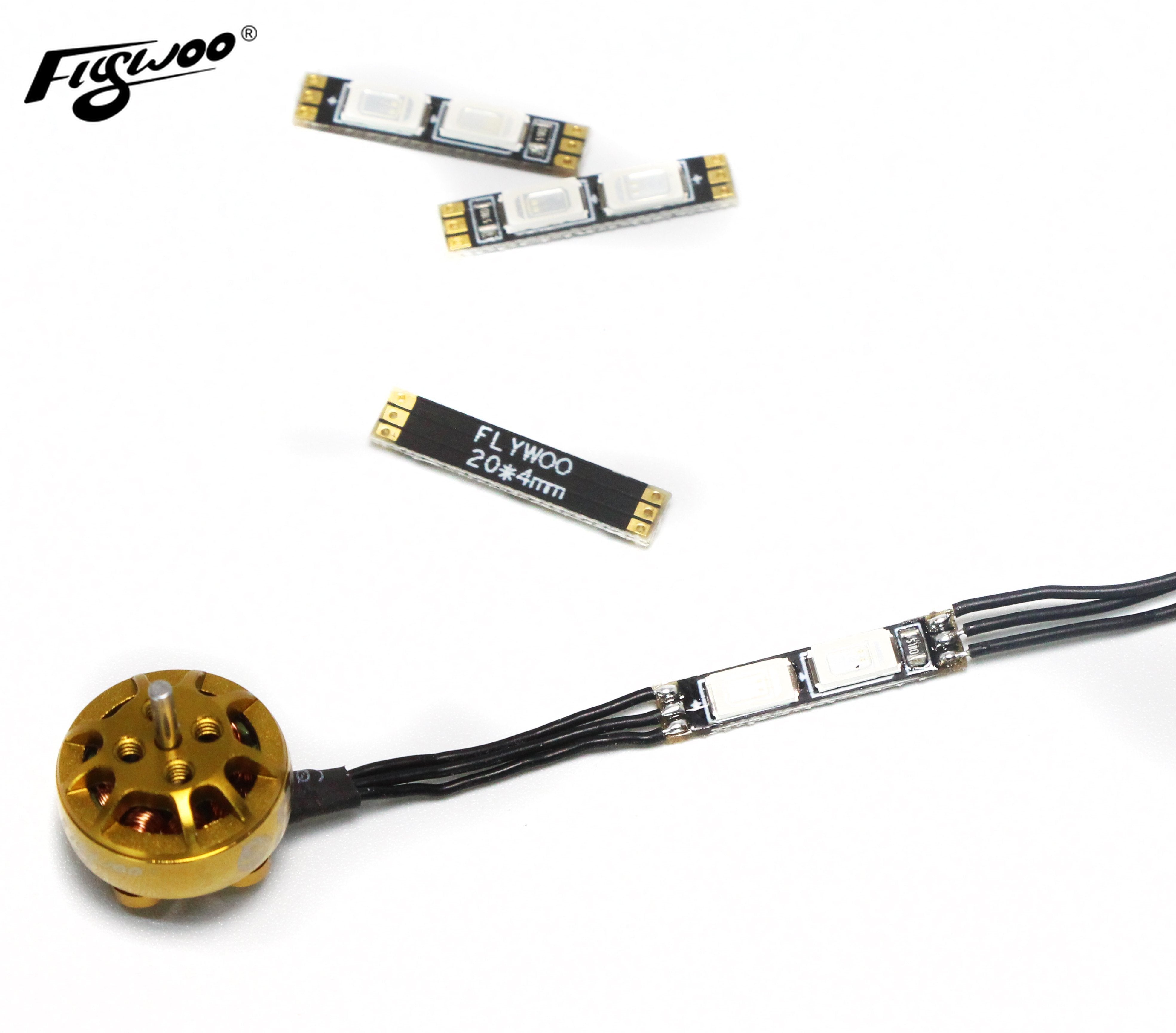 4 PCS 4*20mm FLYWOO Arm LED Board Light 1/2 Bits  1-4S