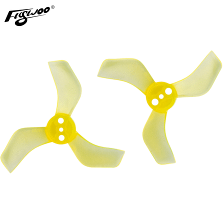 Gemfan 1635 Durable Tri-Blade 40mm Micro/Whoop Prop 8 Pack (1.5mm Shaft) - Choose Your Color