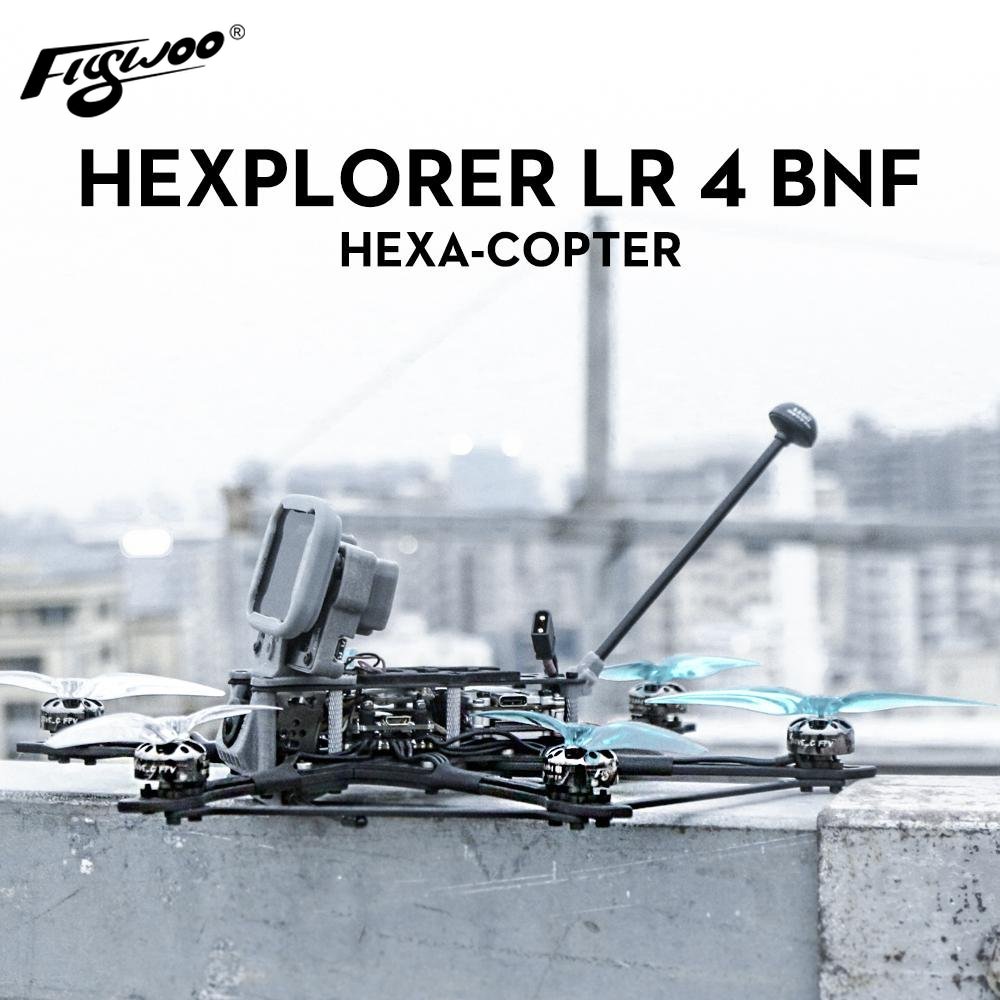 HEXplorer LR 4 4S Hexa-copter BNF Analog Caddx Ant Cam F411HEX BS13A 6IN1 850mw vtx 