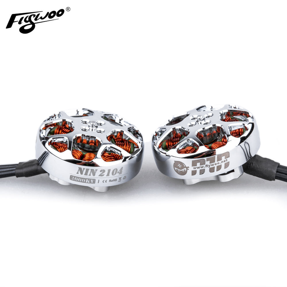 NIN 2104 Ultralight Fpv Motor 1800kv / 3000kv ( Silver )