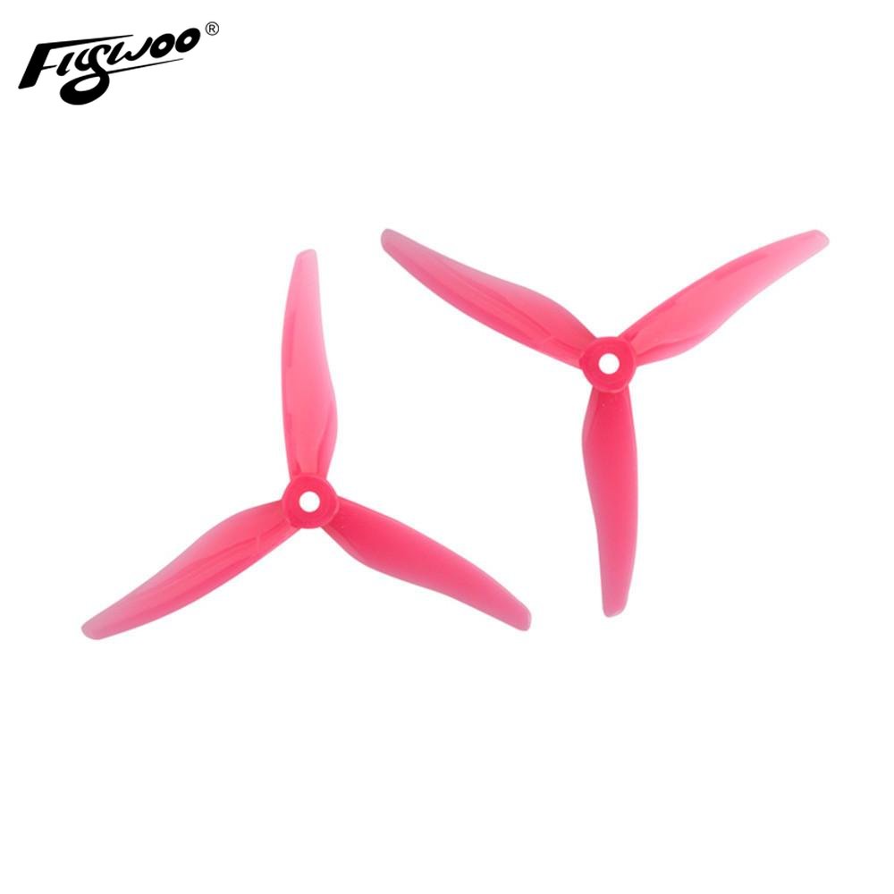 Gemfan Hurricane 51466 5 Inch Durable 3-Blade Propeller Support POPO for RC Drone FPV Racing 2 Pairs-FLYWOO