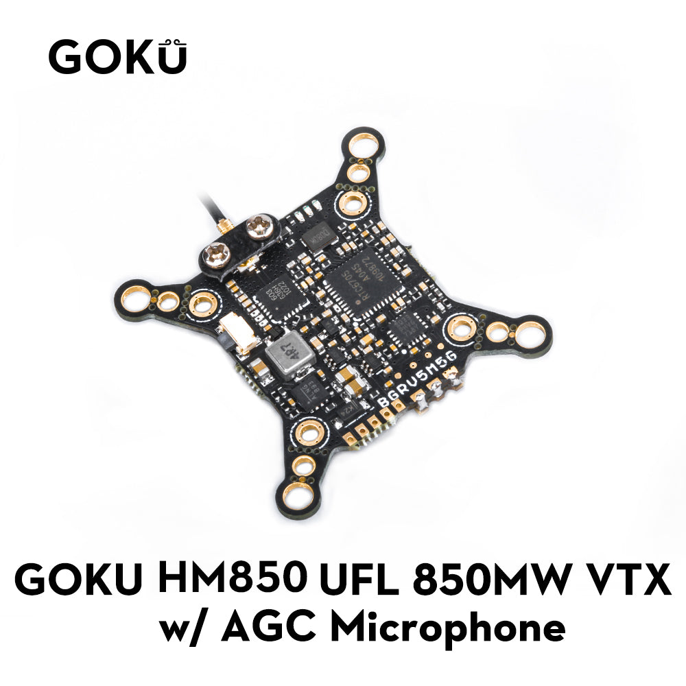 【No.A068】GOKU HM850 5.8Ghz ufl 850mw vtx w/ AGC Microphone