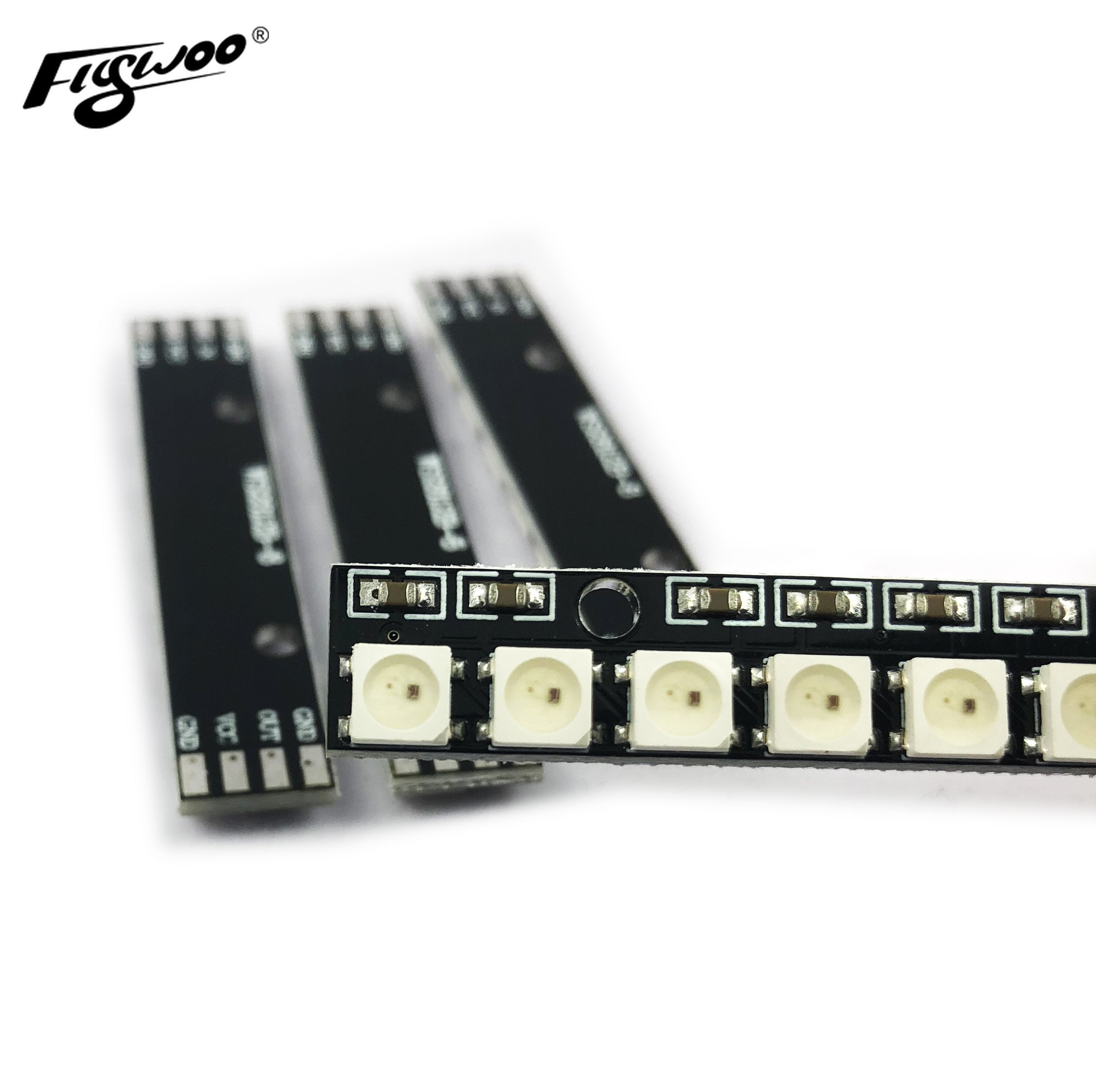 4PCS WS2812 Full Switchable Color Flash 8 LED Board