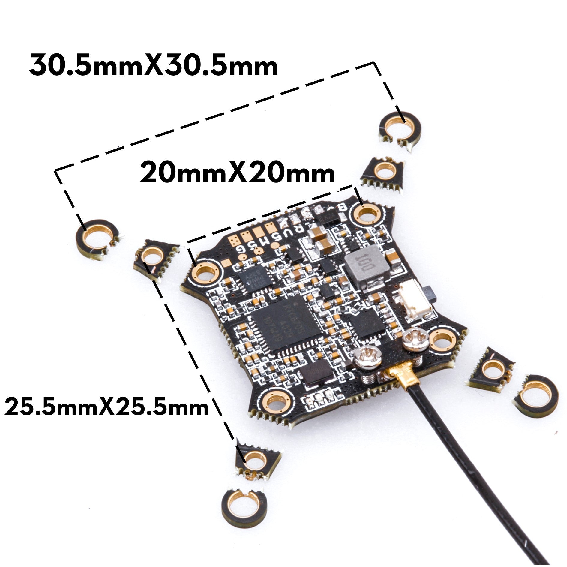 【No.A068】GOKU HM850 5.8Ghz ufl 850mw vtx w/ AGC Microphone