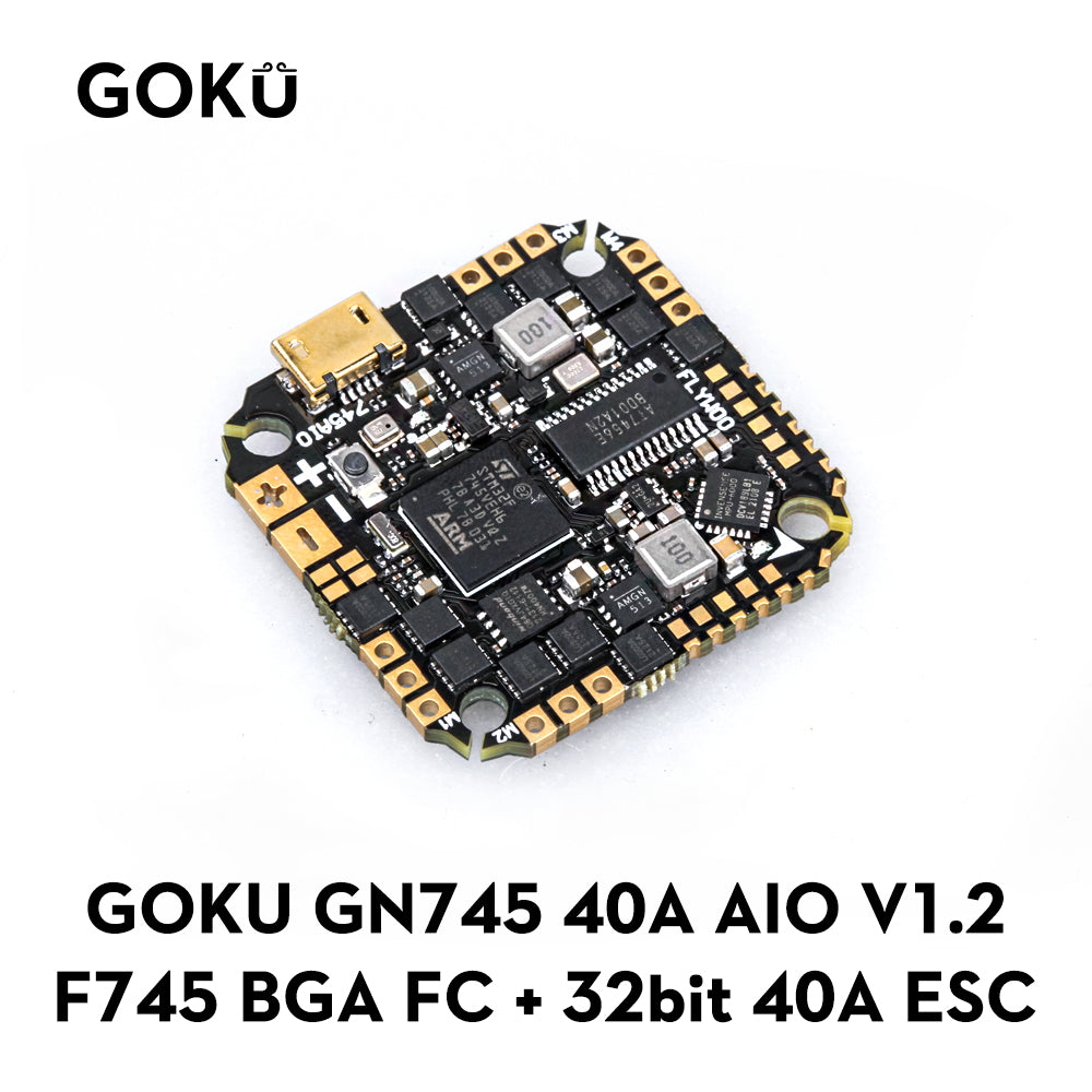 (1MB FLASH) GOKU GN 745 40A AIO BL_32 V1.2  (MPU6000 ) 25.5 X 25.5 5V/9V