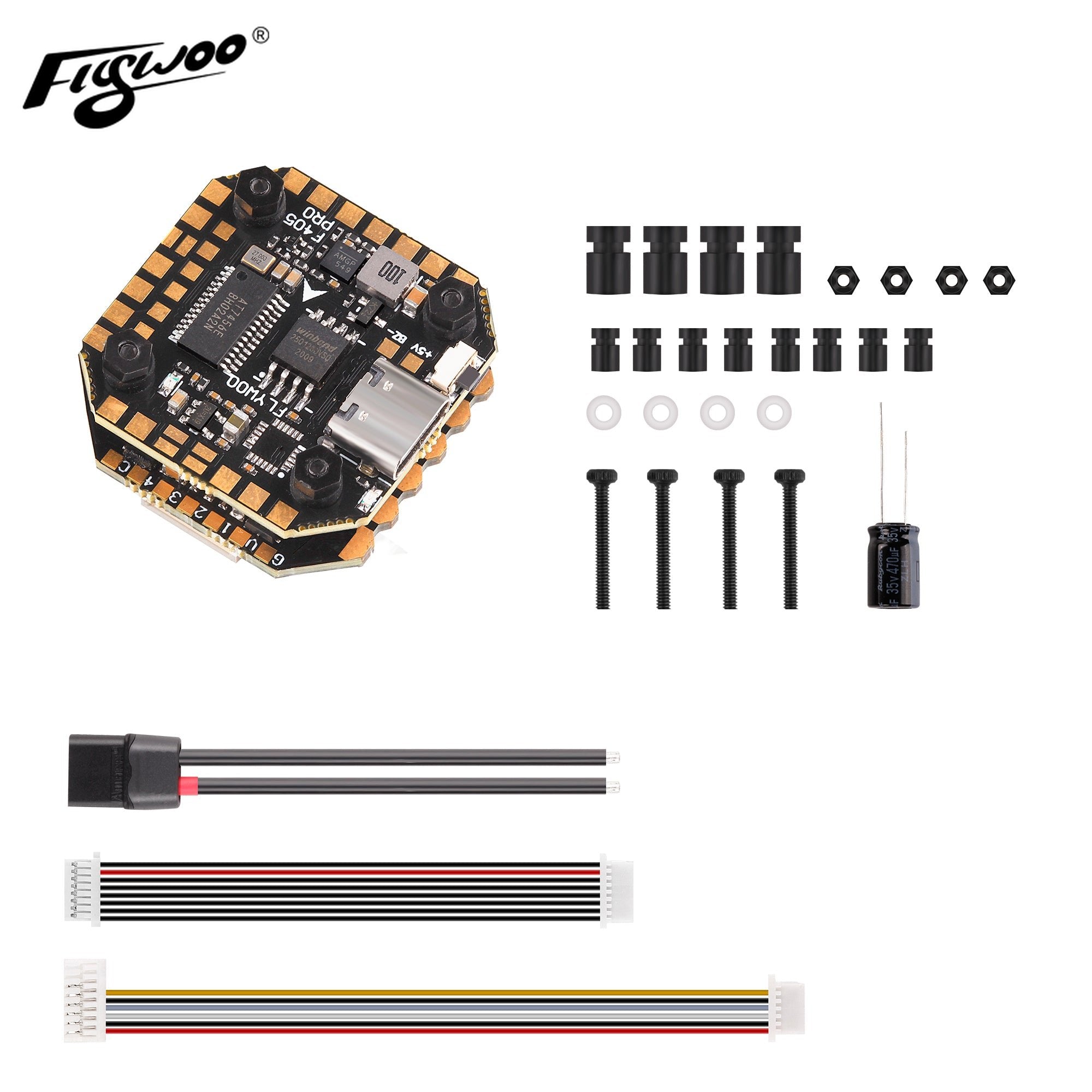 Goku Versatile F405 Pro Mini Stack ( F405 FC+ 40A ESC ) 8Bit 2-6S 20 x20 Plug&Play plug O3 Air unit