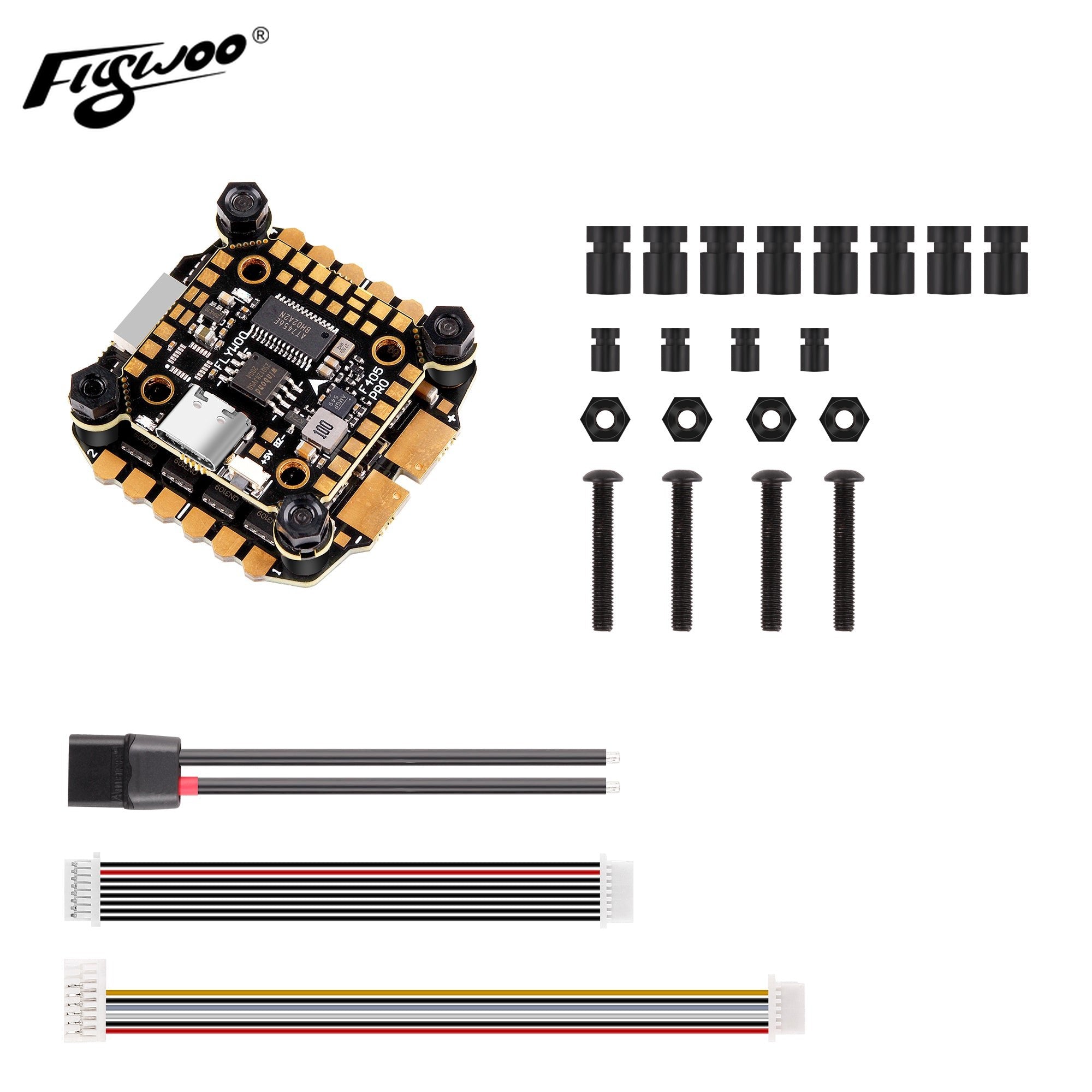 Goku Versatile F405 Pro Stack ( F405 FC+ 50A ESC ) 8Bit 2-6S 30.5x30.5  Plug&Play plug O3 Air unit