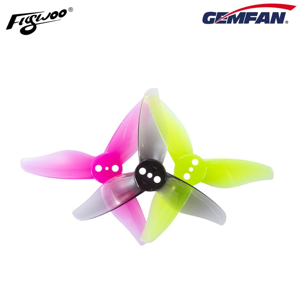 4 Pairs Gemfan Hurricane 2023 2x2.3 2 Inch 3-Blade Propeller 3 Holes for 1105-1108 Motor RC Drone FPV Racing  1.5mm
