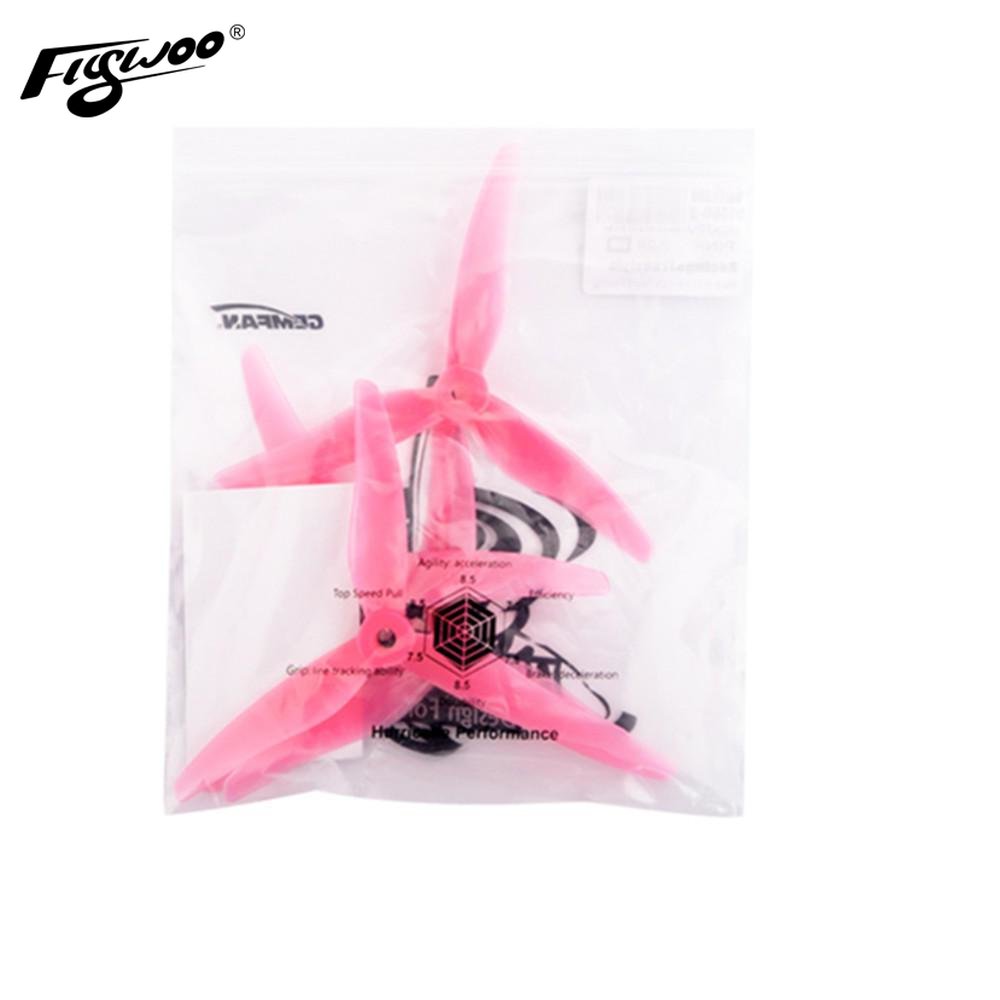 Gemfan Hurricane 51466 5 Inch Durable 3-Blade Propeller Support POPO for RC Drone FPV Racing 2 Pairs-FLYWOO