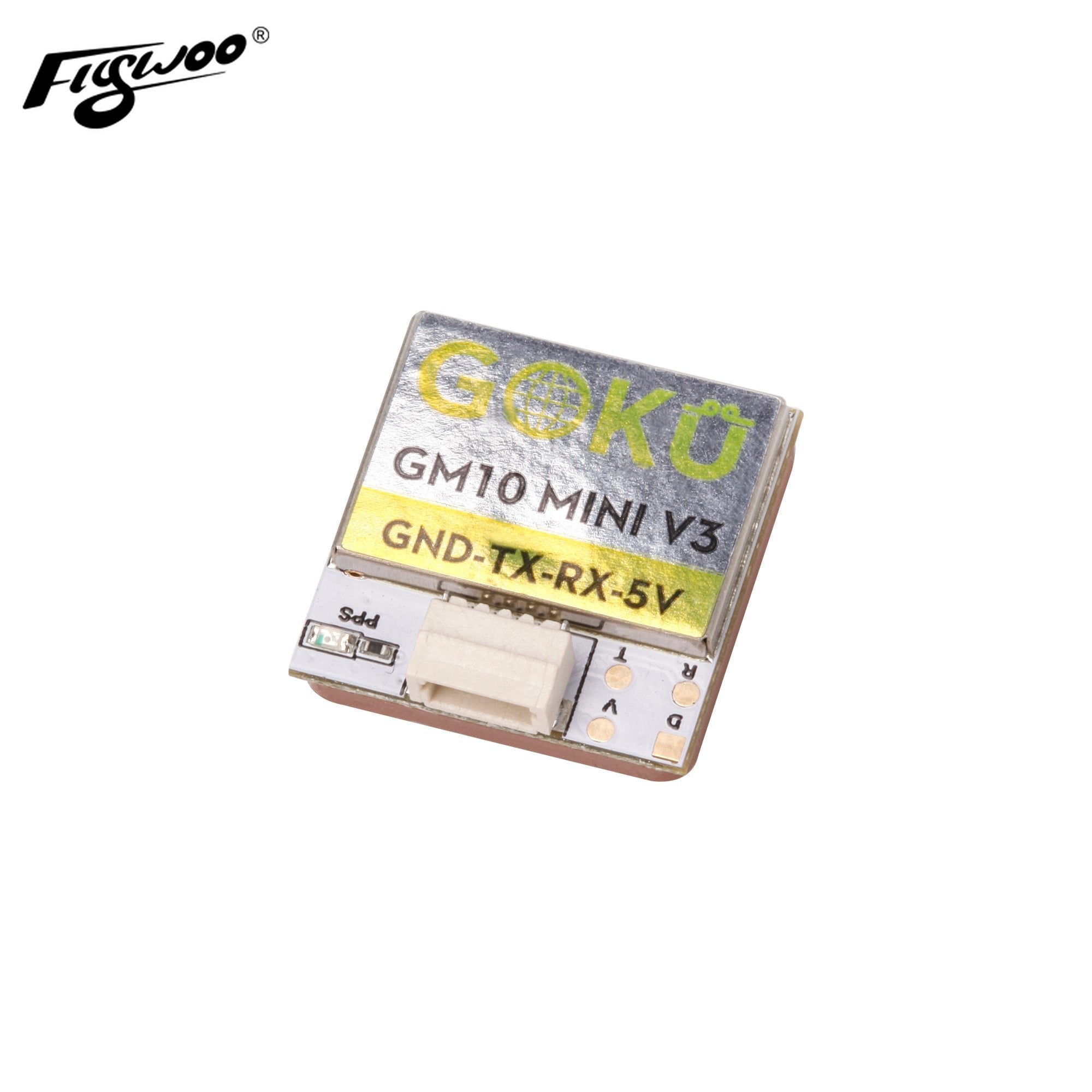 Flywoo GOKU GM10 Mini V3 GPS — 18×18 mm, 4.7 g standard freestyle GPS module with SH1.0 connector
