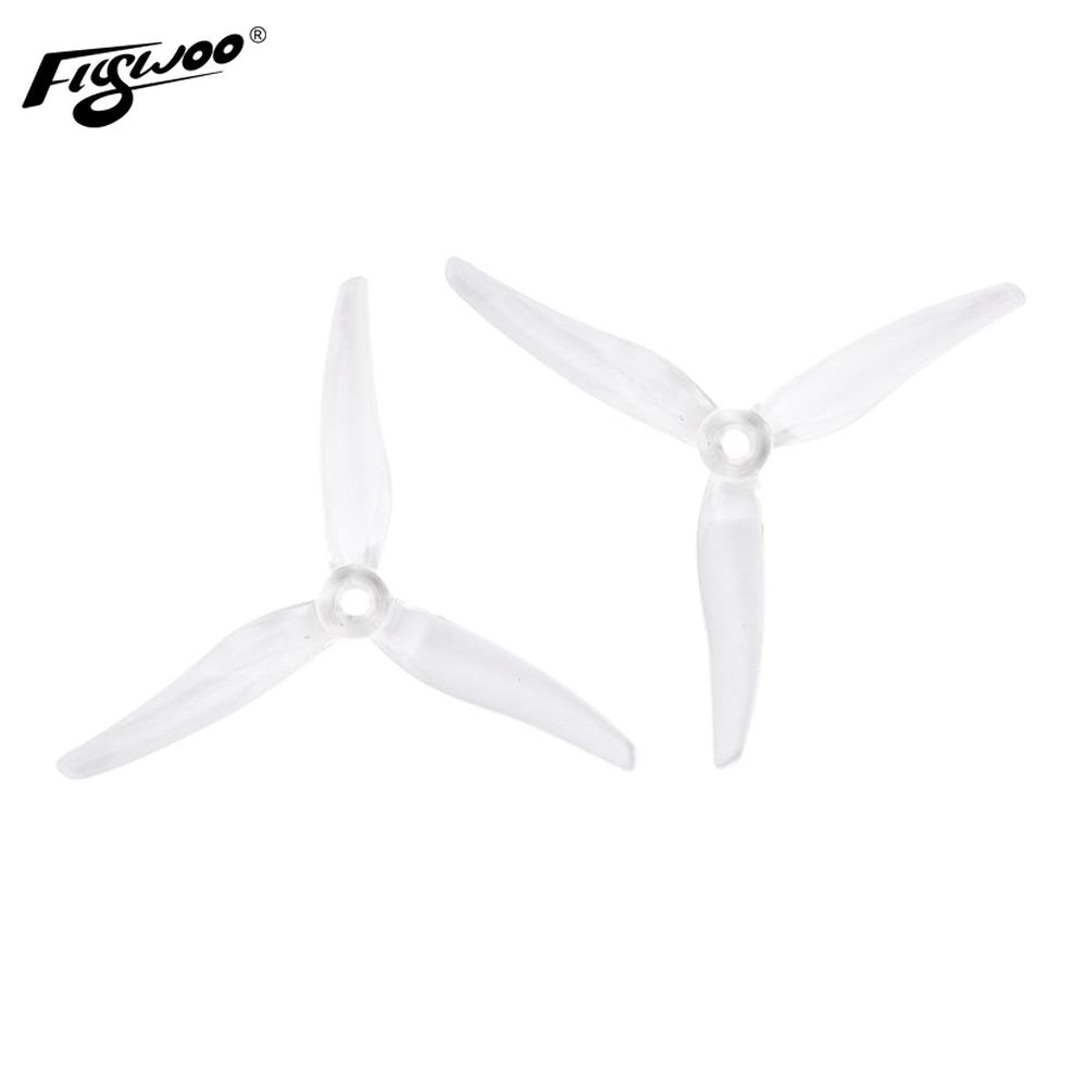 Gemfan Hurricane 51466 5 Inch Durable 3-Blade Propeller Support POPO for RC Drone FPV Racing 2 Pairs-FLYWOO