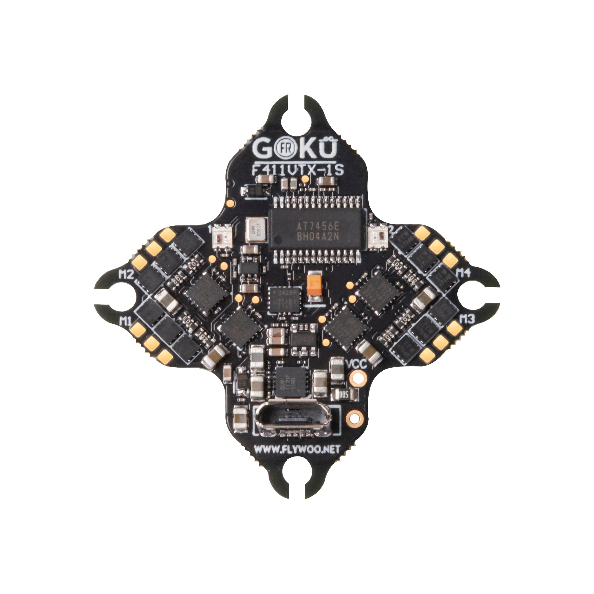 GOKU Versatile F411 VTX 1S 5A AIO V2.0  w/ 250mw vtx , 25.5X25.5